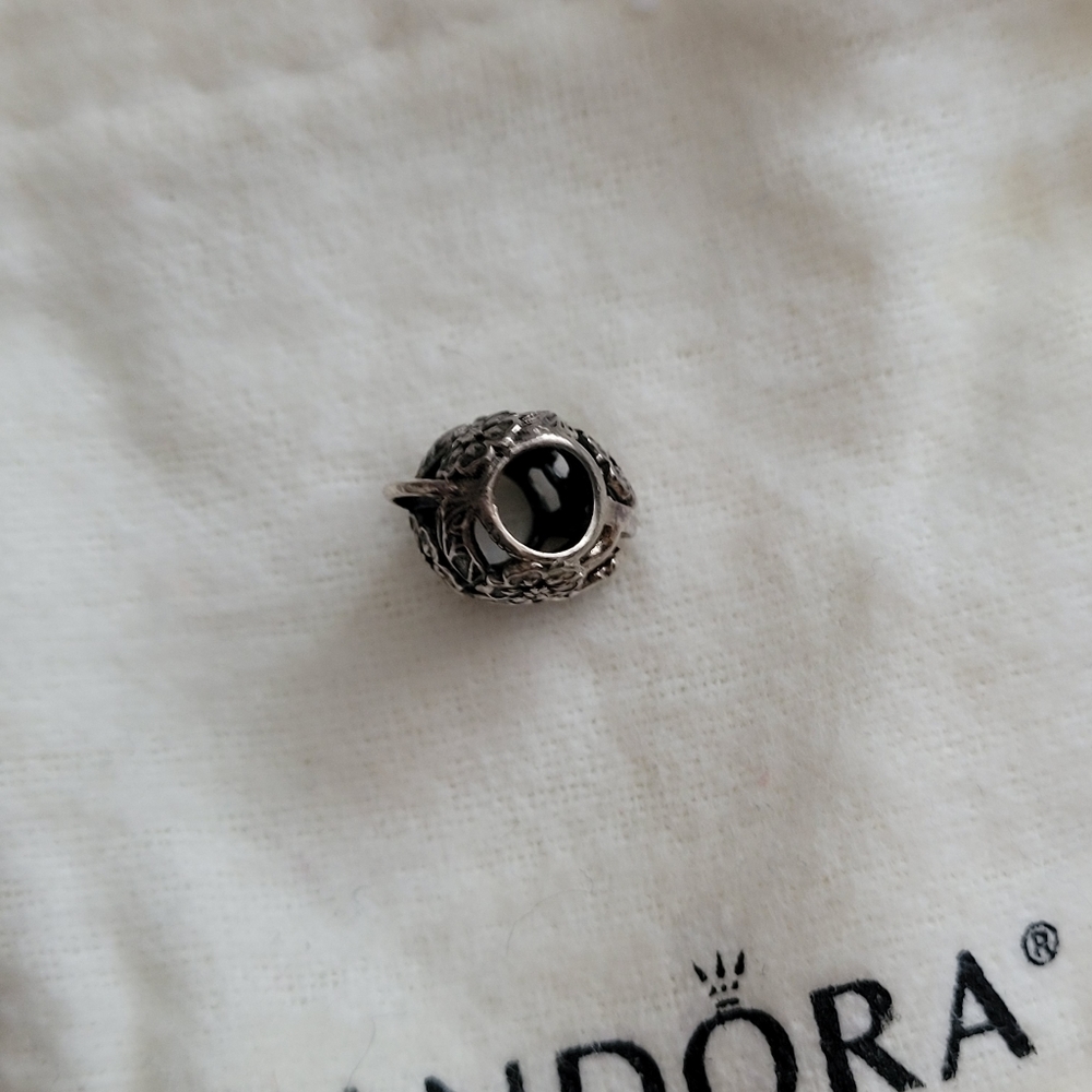 Pandora Floral Heart Padlock Charm - Picture 4 of 5